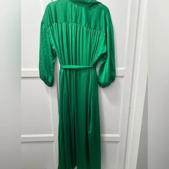Misa Los Angeles Elise Maxi Shirt Dress in Green - Picture 8 of 12
